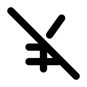 Currency Yen Off Icon from Tabler Line Set