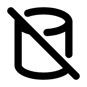 Cylinder Off Icon from Tabler Line Set