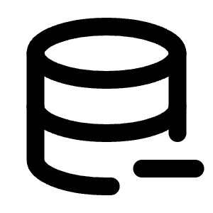 Database Minus Icon from Tabler Line Set