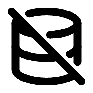 Database Off Icon from Tabler Line Set