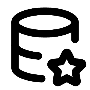 Database Star Icon from Tabler Line Set