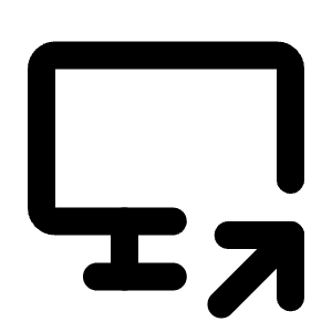 Device Desktop Share Icon from Tabler Line Set
