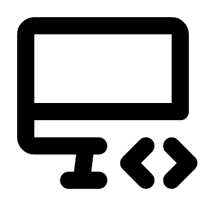 Device Imac Code Icon from Tabler Line Set