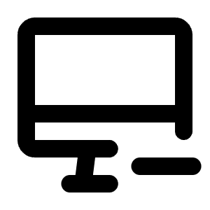 Device Imac Minus Icon from Tabler Line Set