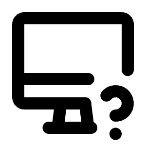 Device Imac Question Icon from Tabler Line Set