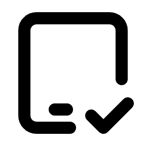 Device Ipad Check Icon from Tabler Line Set