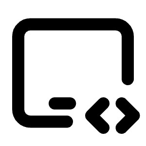 Device Ipad Horizontal Code Icon from Tabler Line Set