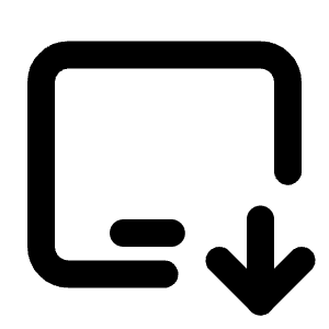 Device Ipad Horizontal Down Icon from Tabler Line Set