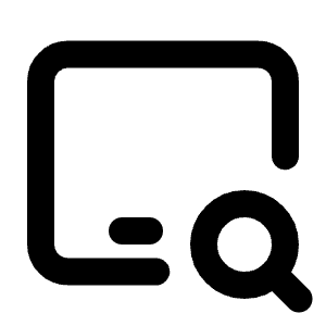 Device Ipad Horizontal Search Icon from Tabler Line Set
