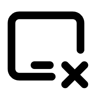 Device Ipad Horizontal X Icon from Tabler Line Set