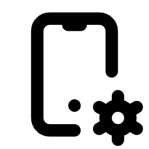 Device Mobile Cog Icon from Tabler Line Set