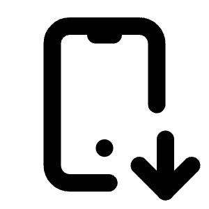 Device Mobile Down Icon from Tabler Line Set