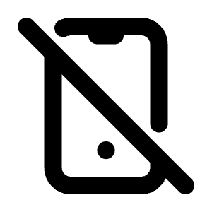 Device Mobile Off Icon from Tabler Line Set