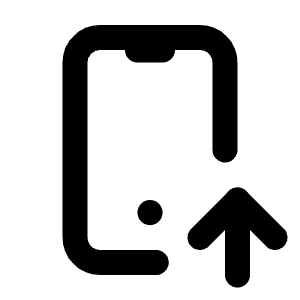 Device Mobile Up Icon from Tabler Line Set
