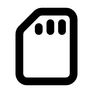 Device Sd Card Icon from Tabler Line Set