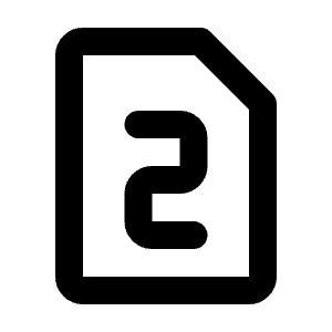 Device Sim 2 Icon from Tabler Line Set