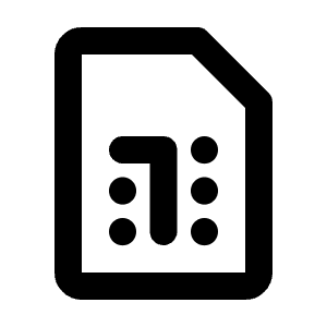 Device Sim Icon from Tabler Line Set