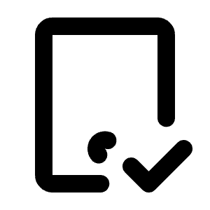 Device Tablet Check Icon from Tabler Line Set