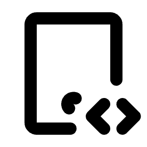 Device Tablet Code Icon from Tabler Line Set