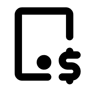 Device Tablet Dollar Icon from Tabler Line Set