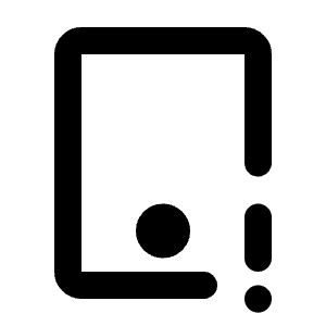 Device Tablet Exclamation Icon from Tabler Line Set
