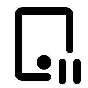 Device Tablet Pause Icon from Tabler Line Set