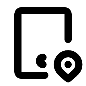 Device Tablet Pin Icon from Tabler Line Set