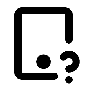 Device Tablet Question Icon from Tabler Line Set