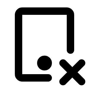Device Tablet X Icon from Tabler Line Set
