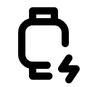 Device Watch Bolt Icon from Tabler Line Set