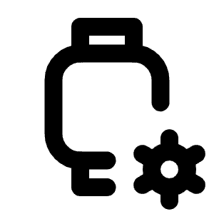 Device Watch Cog Icon from Tabler Line Set