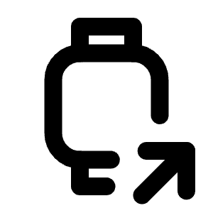 Device Watch Share Icon from Tabler Line Set