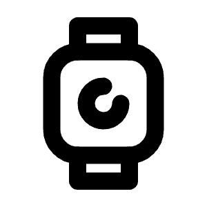 Device Watch Stats 2 Icon from Tabler Line Set