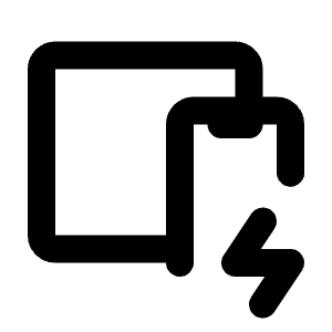 Devices Bolt Icon from Tabler Line Set