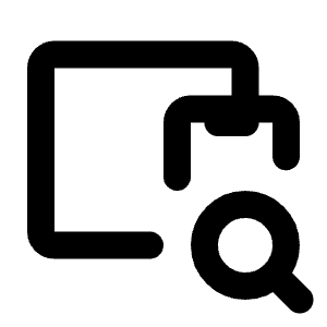 Devices Search Icon from Tabler Line Set
