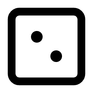 Dice 2 Icon from Tabler Line Set