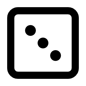 Dice 3 Icon from Tabler Line Set