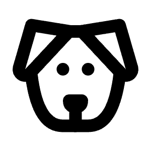 Dog Icon from Tabler Line Set
