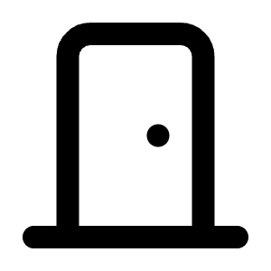 Door Icon from Tabler Line Set