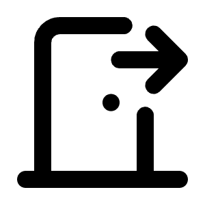 Door Exit Icon from Tabler Line Set