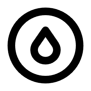 Drop Circle Icon from Tabler Line Set