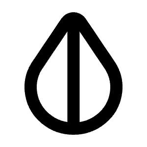 Droplet Half Icon from Tabler Line Set