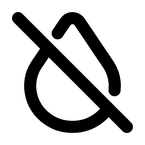 Droplet Off Icon from Tabler Line Set
