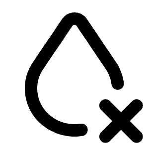 Droplet X Icon from Tabler Line Set