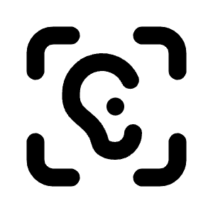 Ear Scan Icon from Tabler Line Set