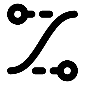 Ease In Out Control Points Icon from Tabler Line Set