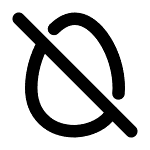 Egg Off Icon from Tabler Line Set
