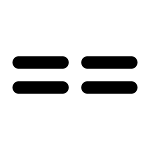 Equal Double Icon from Tabler Line Set