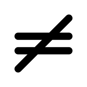 Equal Not Icon from Tabler Line Set