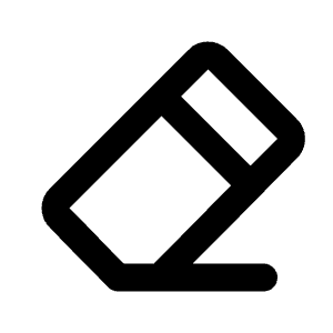 Eraser Icon from Tabler Line Set